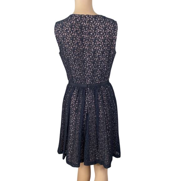 Erin Fetherston Black Pink Lace Overlay Cocktail Party Dress SZ 2 - Picture 6 of 10